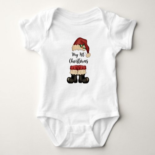 Adorables Christmas My First Christmas Baby Bodysuit