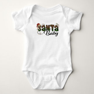 Adorables Christmas Santa Baby   Bodysuit