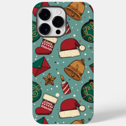 Adorables Christmas Stockings And Santa Hats  Case_Mate iPhone 14 Pro Max Case