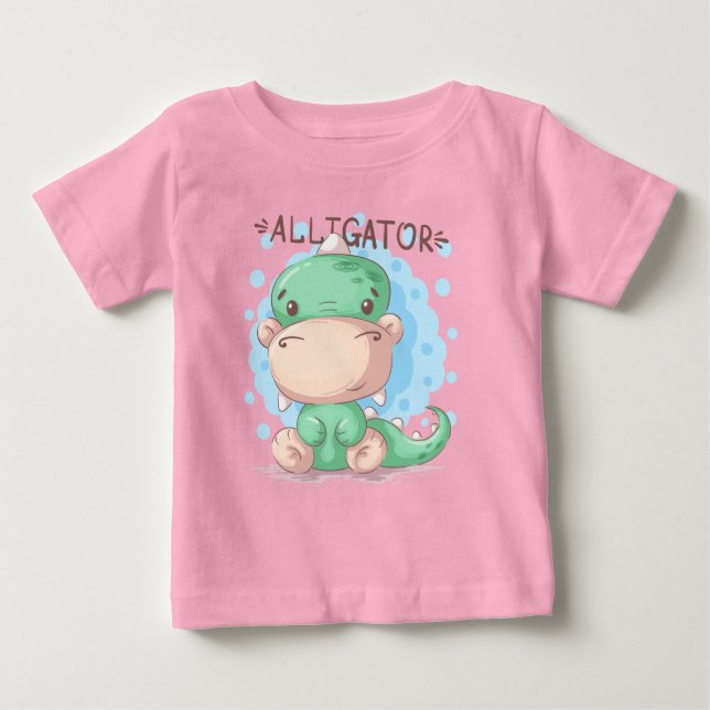 Adorables Cute Alligator For Kids  T-Shirt (Front)