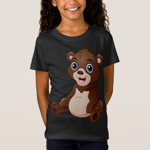 Adorables Cute Little Brown Bear T_Shirt