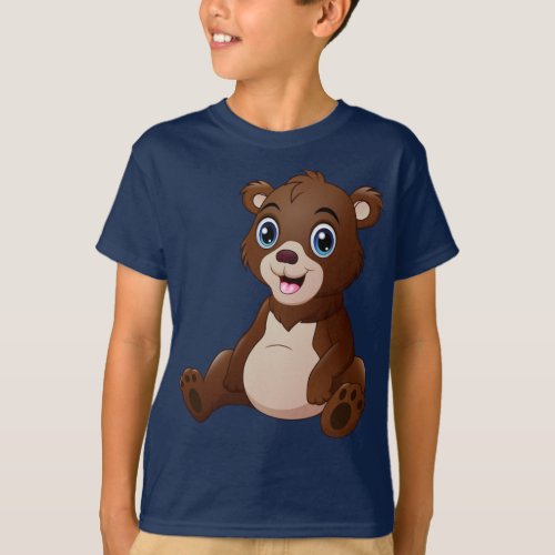 Adorables Cute Little Brown Bear T_Shirt