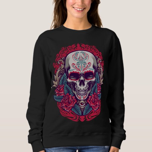 Adorables Day of the Dead Mexican Style  Sweatshirt
