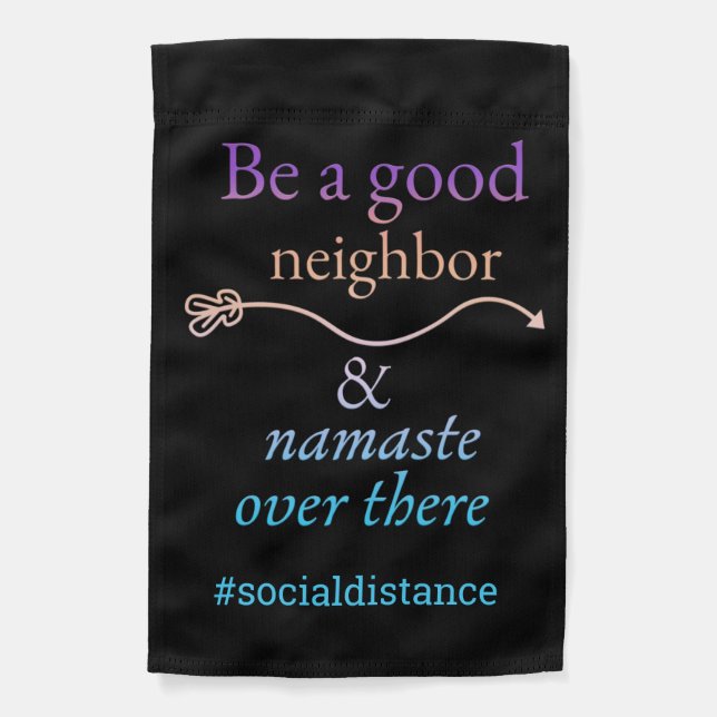Adorables Funny Quote Namaste Over There Garden Fl Garden Flag (Front)