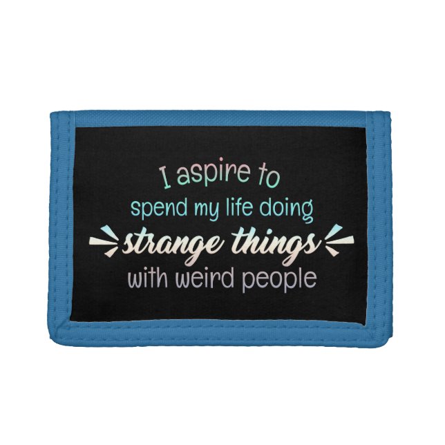 Adorables Funny Women Friends Quotes  Trifold Wallet (Front)