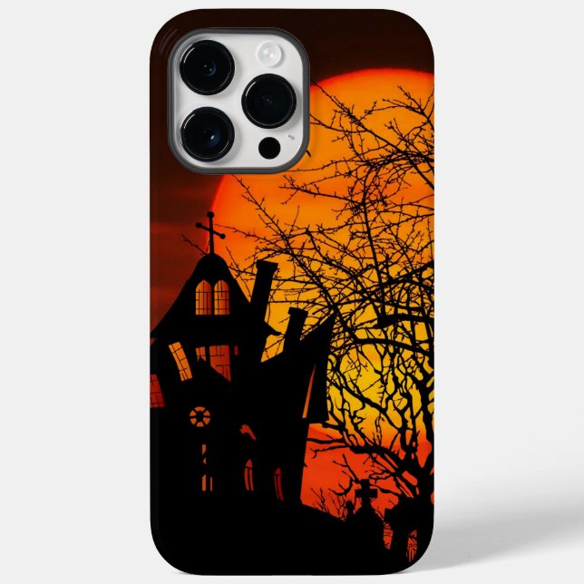 Adorables Halloween Creepy Haunted House Case-Mate iPhone Case (Back)