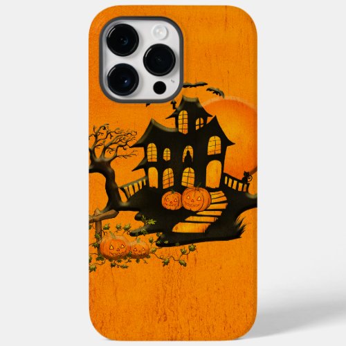 Adorables Halloween Haunted House Orange Case_Mate iPhone 14 Pro Max Case