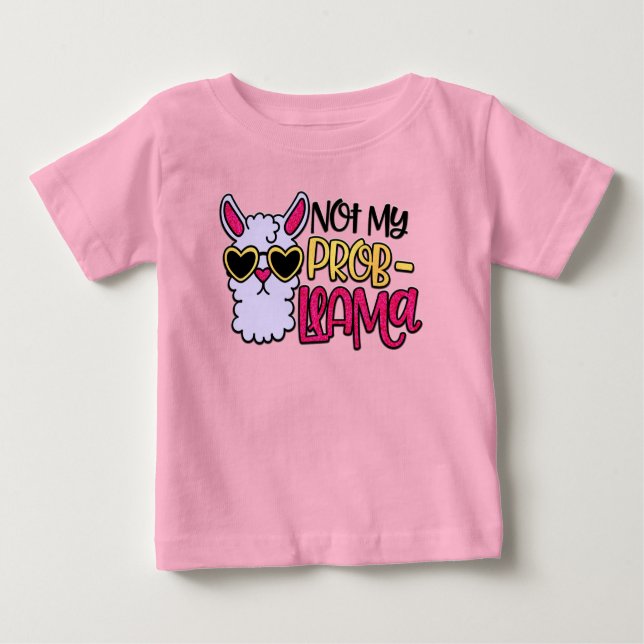 Adorables LLama Love Not My Probllama T-Shirt (Front)