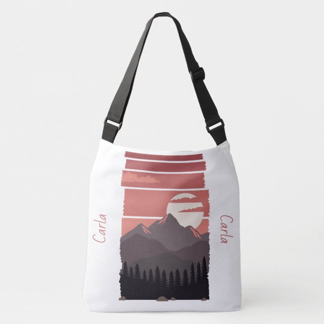 Adorables Pretty Mountains Custom   Crossbody Bag (Front)
