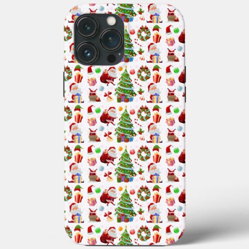 Adorables Santa And Christmas Elements    iPhone 13 Pro Max Case