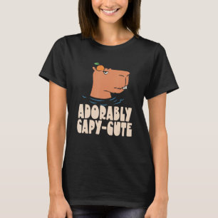 Adorably Capy Cute  Animal Capybaras Rodent Capyba T-Shirt
