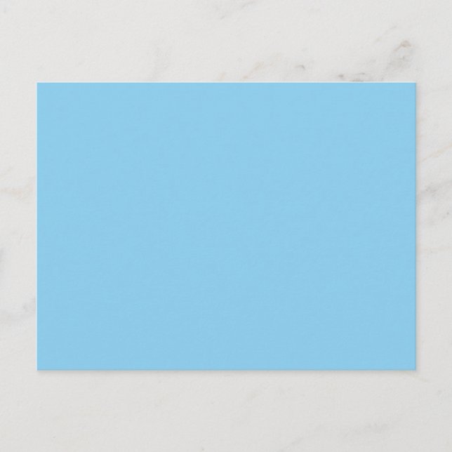 Adorably Cuddly Blue Color Postcard (Front)