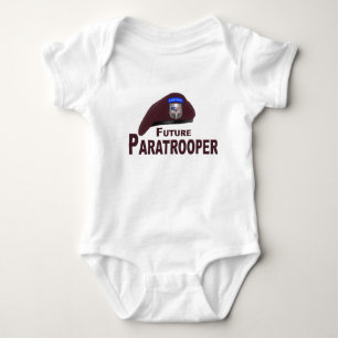 Adorably Cute Future Paratrooper Beret Baby Jumper Bodysuit
