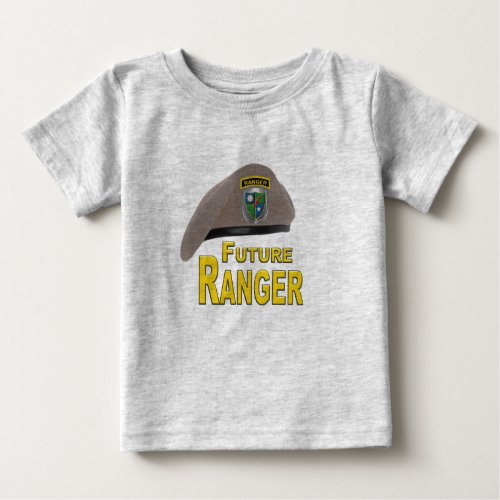 Adorably Cute Future Ranger Beret Baby T_Shirt