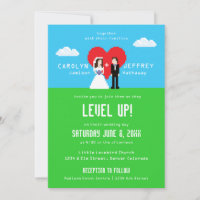 Adorably Nerdy 8-Bit Wedding Invitations