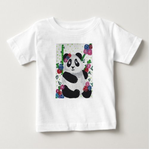 Adorably Sweet Panda Bear Baby T_Shirt