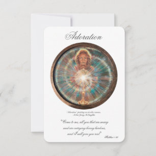 Adoration, Act of Spiritual Communion, Prayer Card