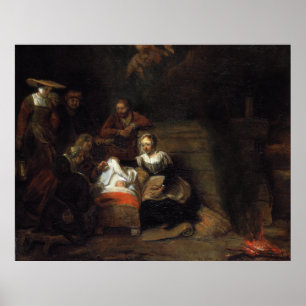 Adoration by the Shepherds by Samuel Hoogstraten Poster