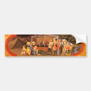 ADORATION OF MAGI Christmas Bumper Sticker