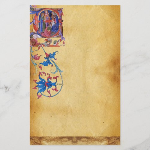 ADORATION OF MAGI CHRISTMAS PARCHMENT Red Gem Stationery