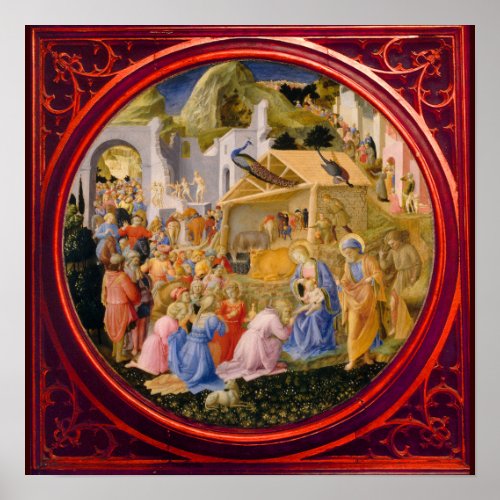 ADORATION OF MAGI Fra AngelicoChristmas Poster