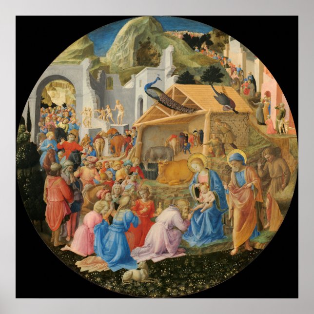 Adoration of Magi - Fra Angelico Fine Art Poster (Front)