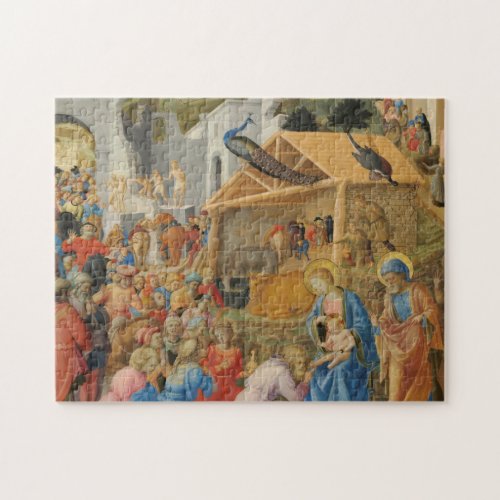 Adoration of Magi Fra Angelico Fra Filippo Lippi Jigsaw Puzzle