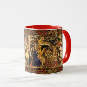 ADORATION OF MAGI  Gentile Da Fabriano, Christmas Mug