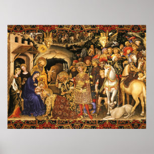 ADORATION OF MAGI Gentile Da Fabriano, Christmas Poster