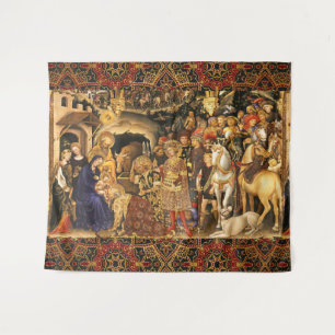 ADORATION OF MAGI Gentile Da Fabriano, Christmas Tapestry