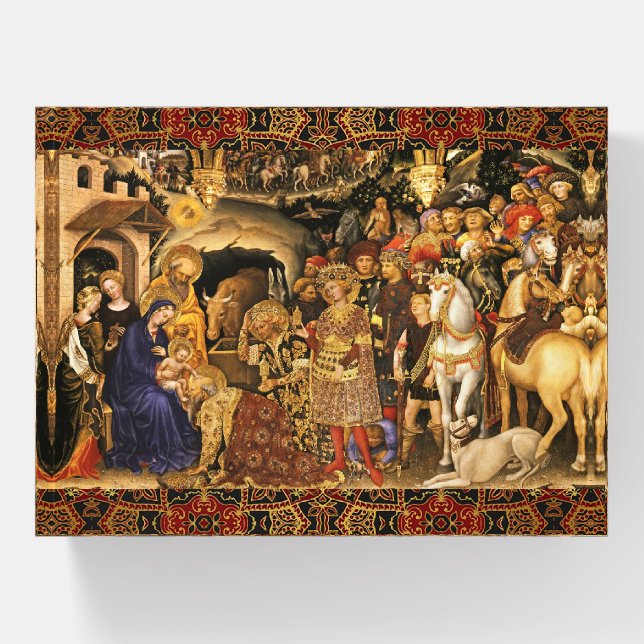 ADORATION OF MAGI  Gentile Da Fabriano, Nativity Paperweight (Front)
