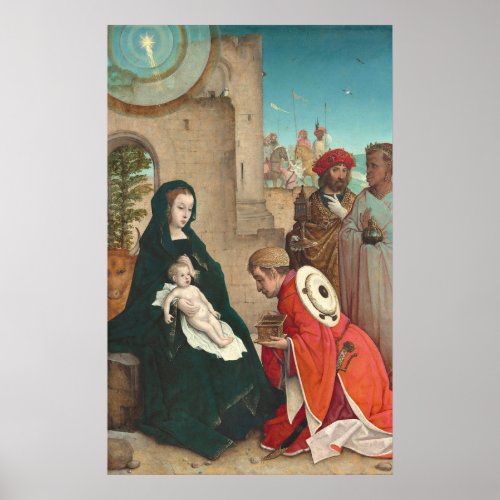 Adoration of Magi Juan de Flandes Fine Art Poster