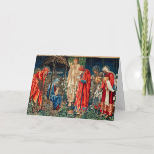 ADORATION OF MAGI Morris,Burne-Jones Christmas Card