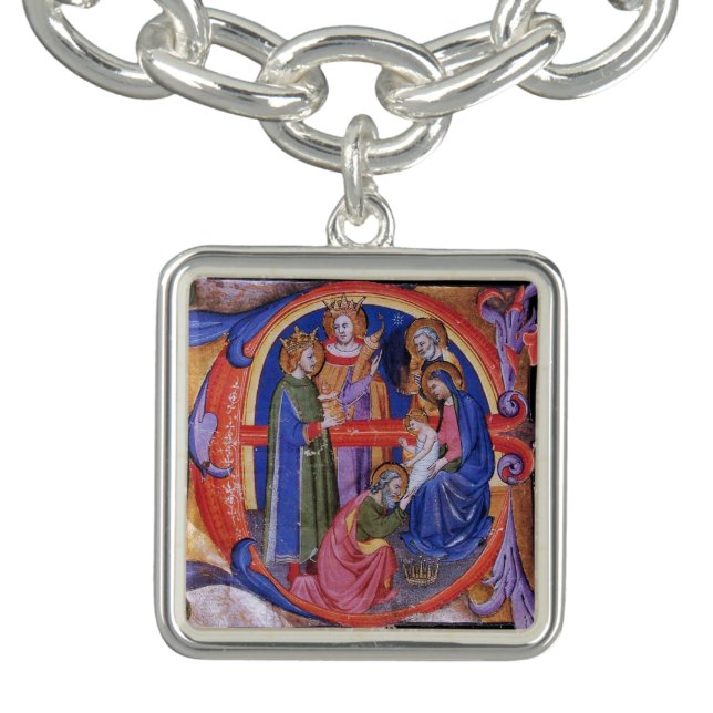 ADORATION OF MAGI NATIVITY CHRISTMAS PARCHMENT BRACELET (Design)
