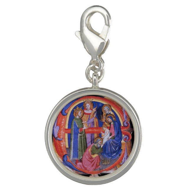 ADORATION OF MAGI NATIVITY CHRISTMAS PARCHMENT CHARM (Front)