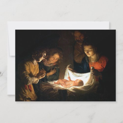 Adoration of the Child Jesus _ Honthorst