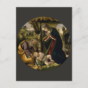 Adoration of the Christ Child by Botticelli Postcard