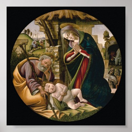 Adoration of the Christ Child Poster