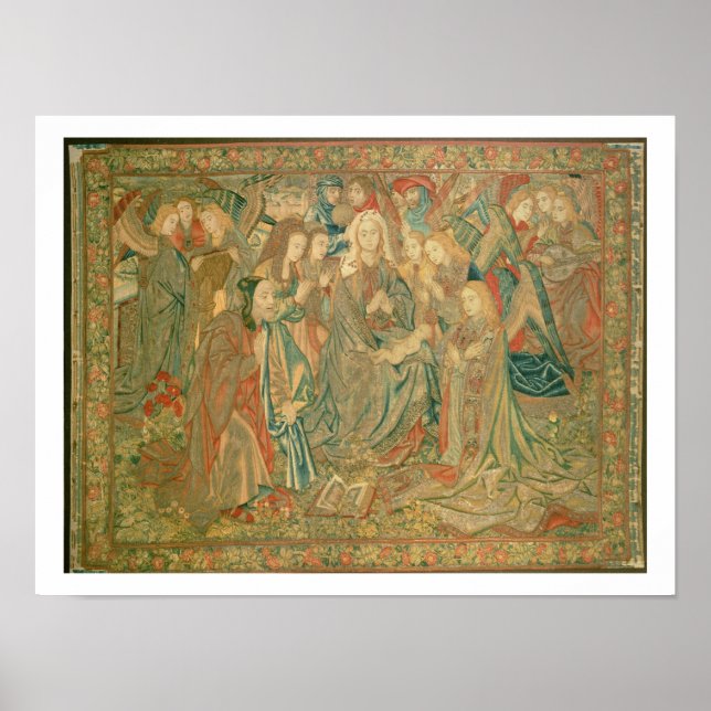 Adoration of the Christ child  (Tapestry) Poster (Front)