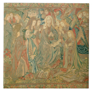 Adoration of the Christ child (Tapestry) Tile