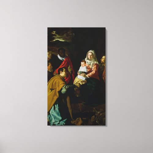 Adoration of the Kings 1619 Canvas Print