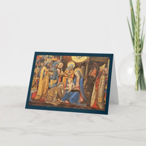 Adoration of the Kings  Adorazione dei Magi Holiday Card