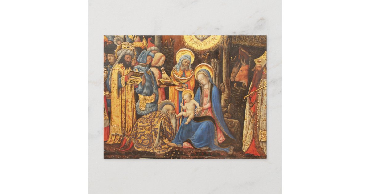 Adoration of the Kings (Adorazione dei Magi) Postcard | Zazzle
