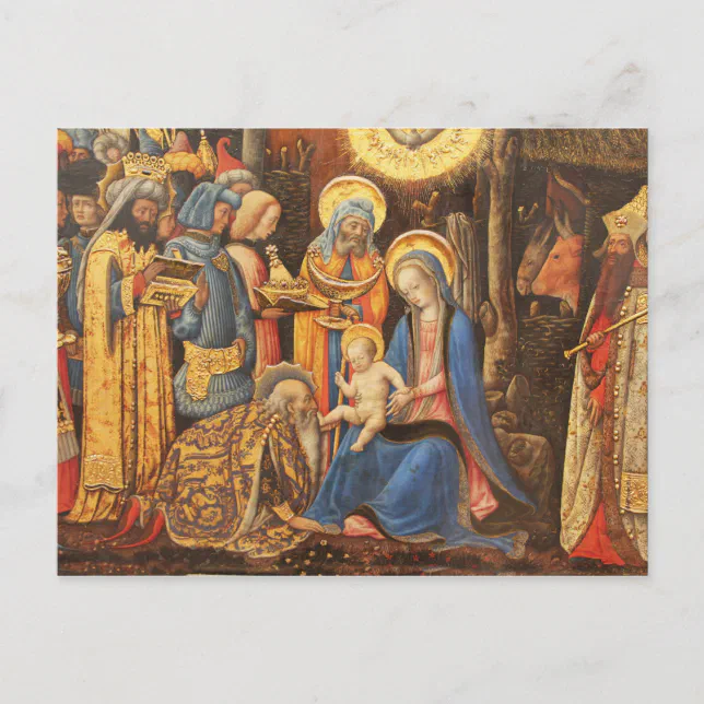 Adoration of the Kings (Adorazione dei Magi) Postcard | Zazzle