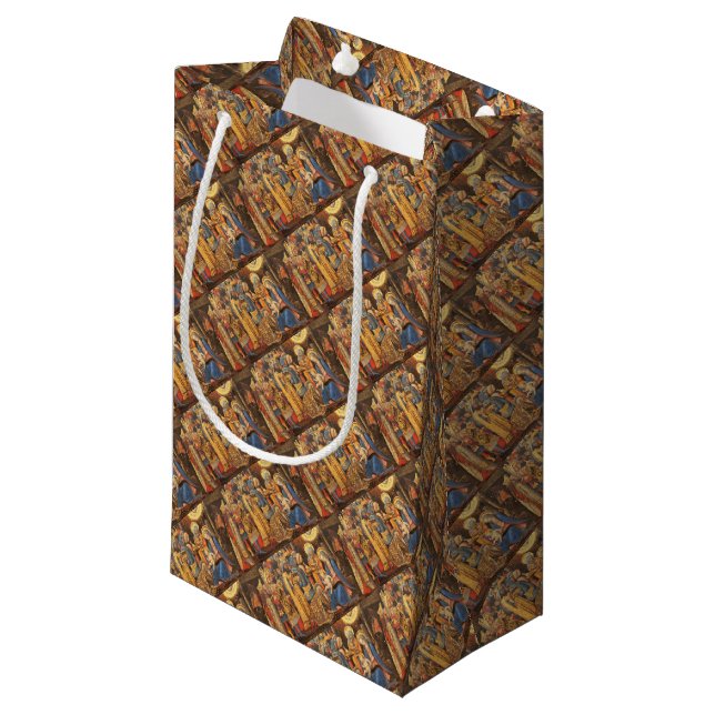 Adoration of the Kings  (Adorazione dei Magi) Small Gift Bag (Front Angled)