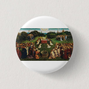 Adoration of the Lamb by Jan van Eyck Button