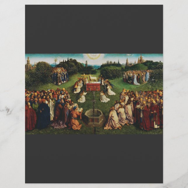 Adoration of the Lamb by Jan van Eyck Flyer (Front)