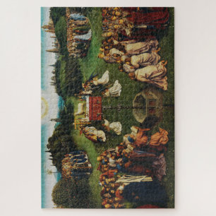 Adoration of the Lamb by Jan van Eyck Jigsaw Puzzle