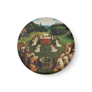 Adoration of the Lamb by Jan van Eyck Magnet