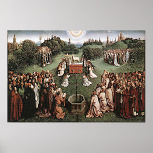 Adoration of the Lamb Jan van Eyck 1429 Poster